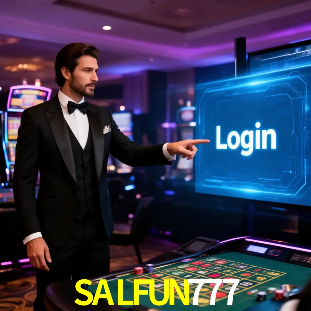 SALFUN777 Login - OTP, cuenta y soporte Pantalla SALFUN777 Login con OTP, contraseña, cuenta segura y soporte móvil